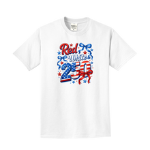 Load image into Gallery viewer, Red White &amp; 250 — Garment-Dyed Tee  ·  Color: White
