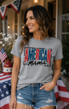 Load image into Gallery viewer, American Mama — Garment-Dyed Tee  ·  Color: Grey
