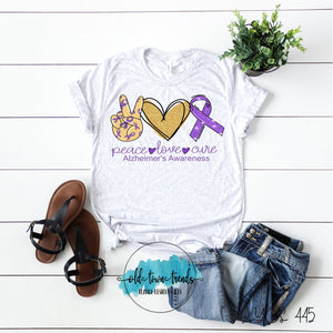 Peace Love Alzheimer's Awareness