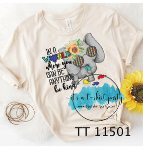 Be Kind Autism Awareness Elephant