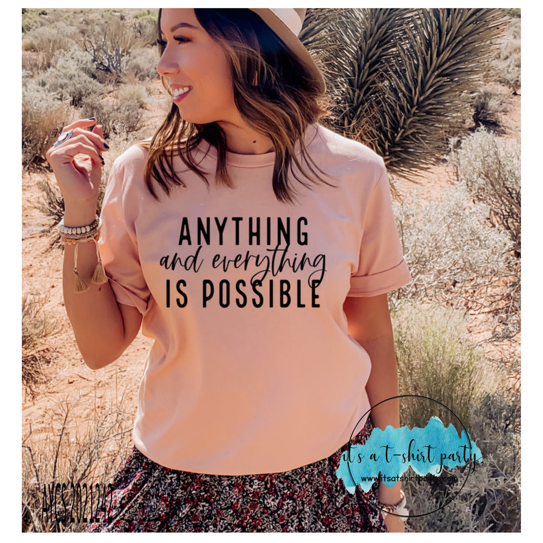 Anything and Everything is Possible