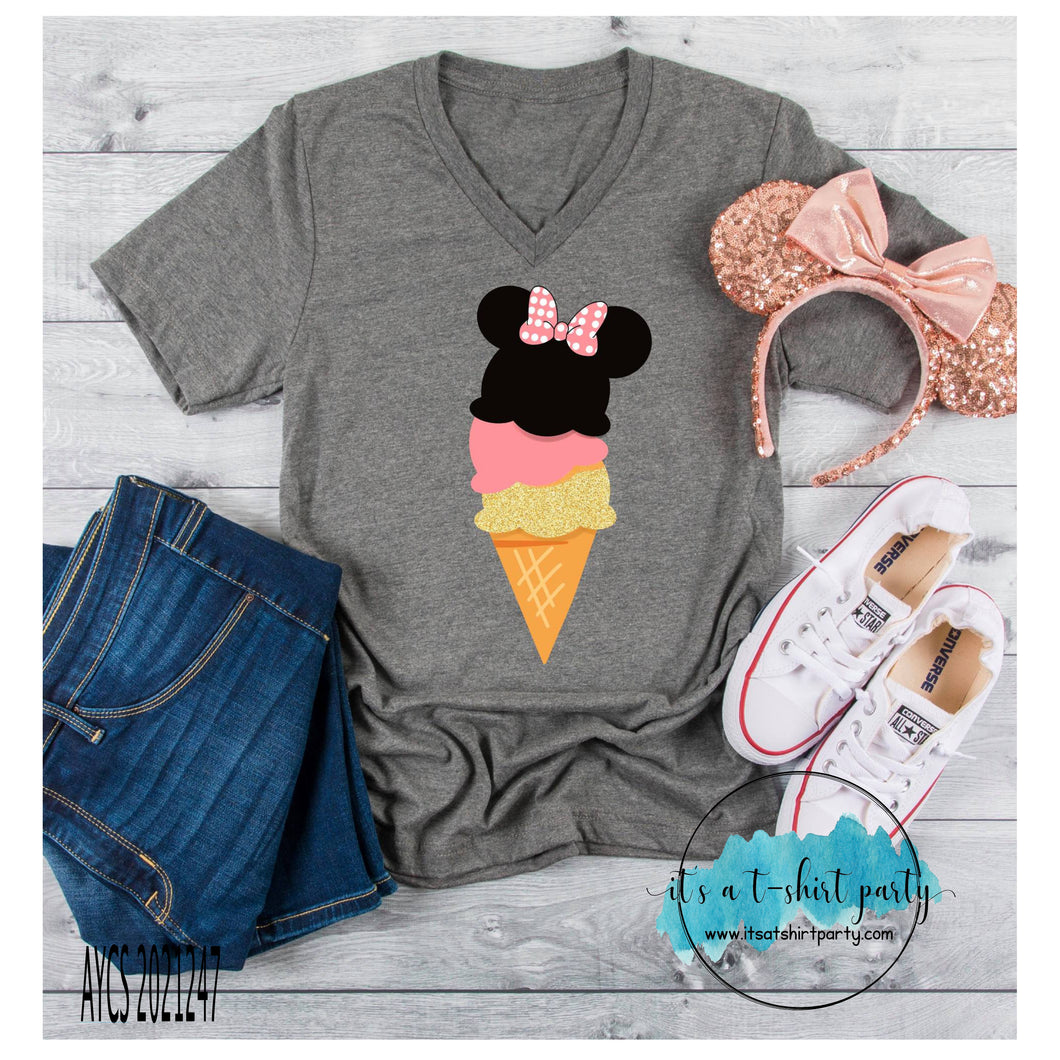 Minnie Mouse Cone Disney Inspired