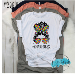 Autism Awareness Skull