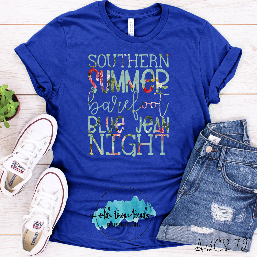 Southern Summer Barefoot Blue Jean Night