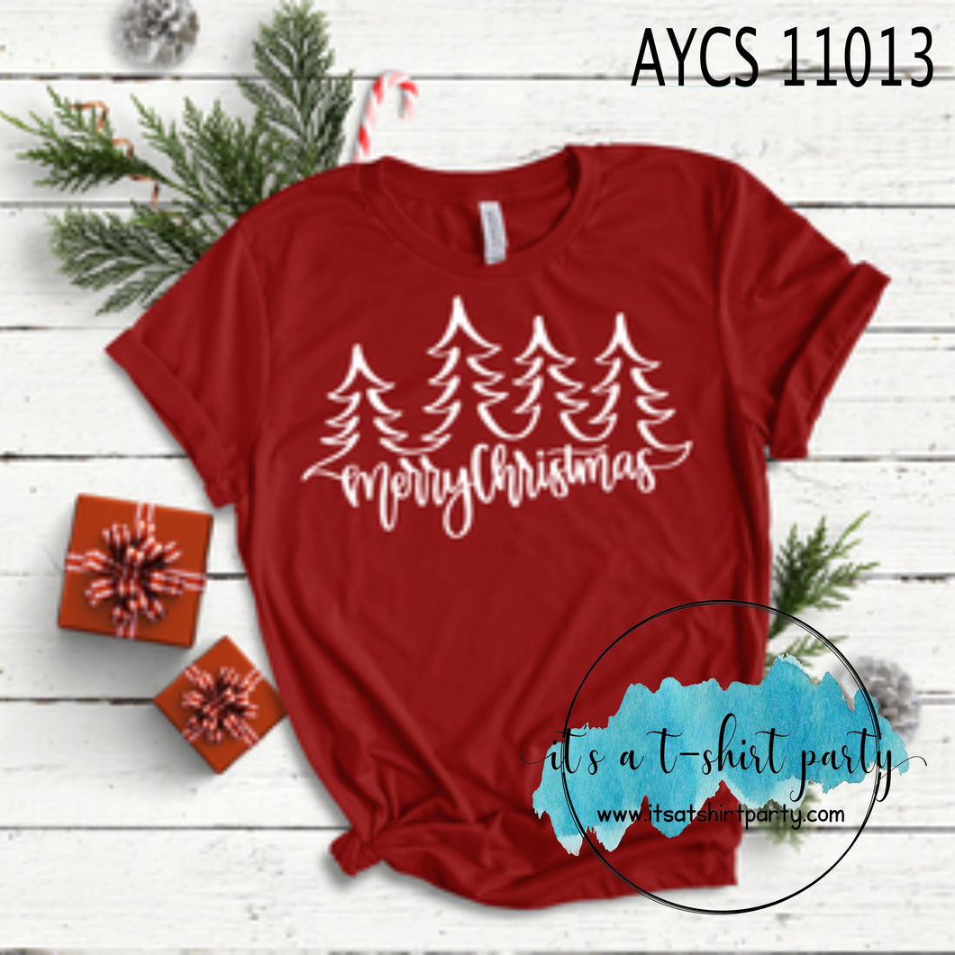 Merry Christmas w/Trees