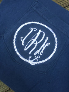 Anchor Stitched Monogram Tee