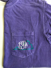 Load image into Gallery viewer, State Stitched Monogram Tee
