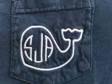 Load image into Gallery viewer, Whale Stitched Monogram Tee
