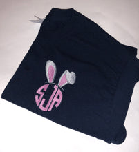 Load image into Gallery viewer, Bunny Ears Stitched Monogram Tee
