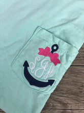 Load image into Gallery viewer, Anchor Stitched Monogram Tee
