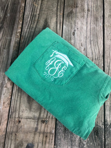 Graduation Senior 2021 Stitched Monogram Tee