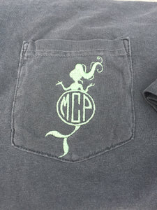 Mermaid Stitched Monogram Tee