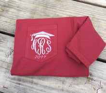 Load image into Gallery viewer, Graduation Senior 2021 Stitched Monogram Tee
