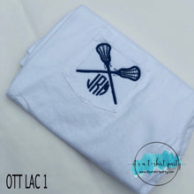 Load image into Gallery viewer, Lacrosse Monogram Pocket Tee
