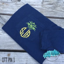 Load image into Gallery viewer, Pineapple Monogram Pocket Tee
