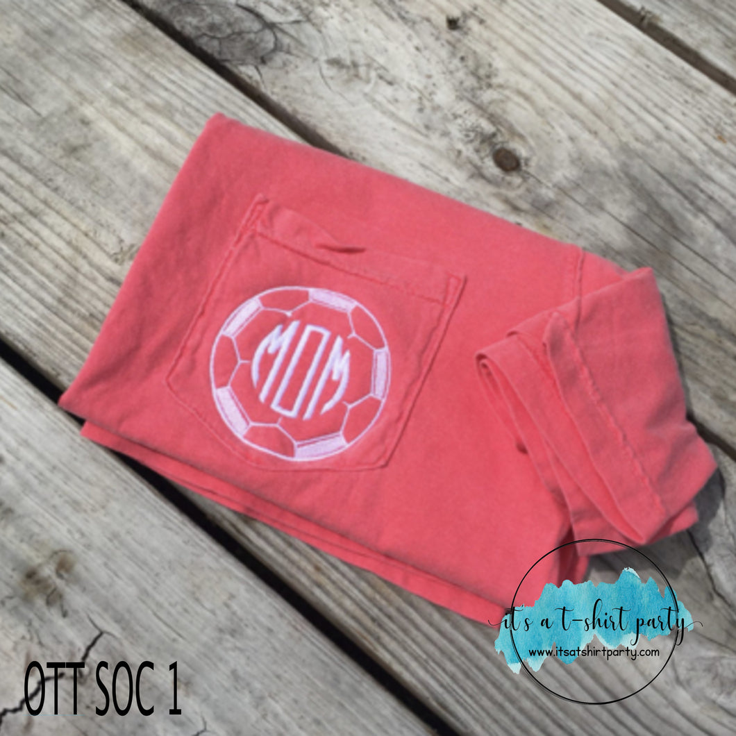 Soccer Monogram Pocket Tee