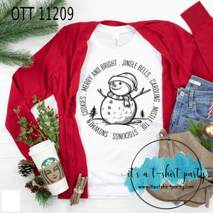 Snowman Word Circle