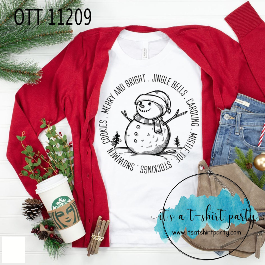 Snowman Word Circle
