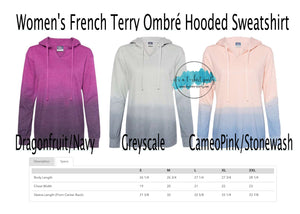 Women's French Terry Ombré Hooded Sweatshirt