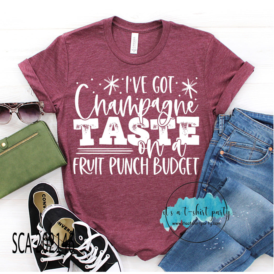 Champagne Taste Fruit Punch Budget