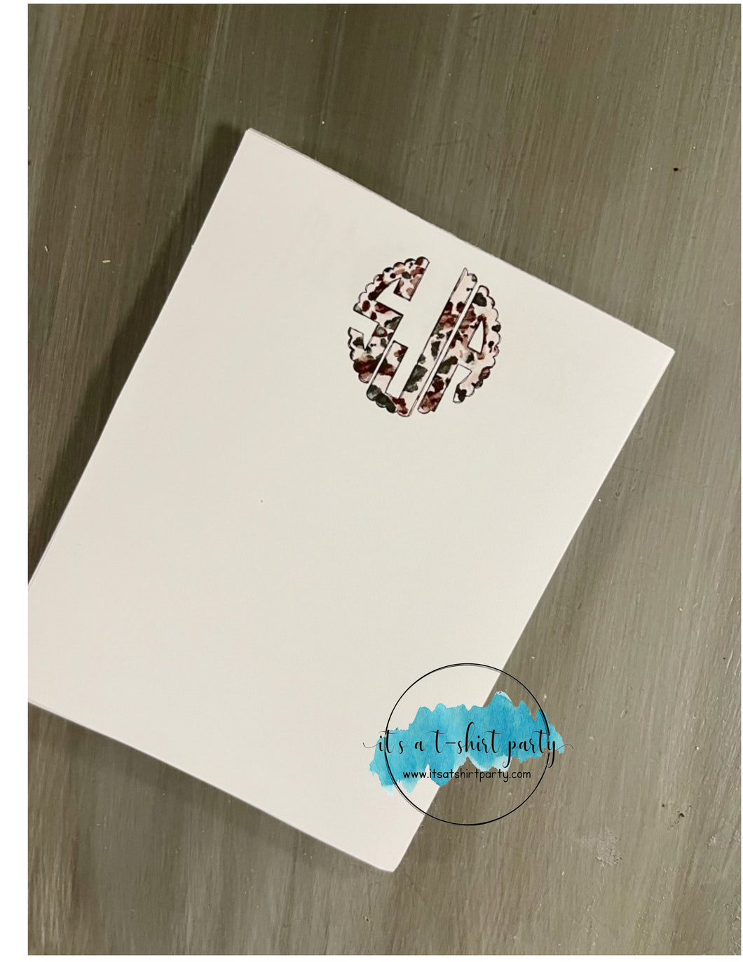 Monogrammed Notepad