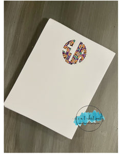 Monogrammed Notepad