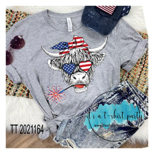 Shaggy Cow Patriotic