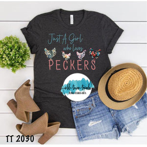 Chicken Girl Loves Peckers