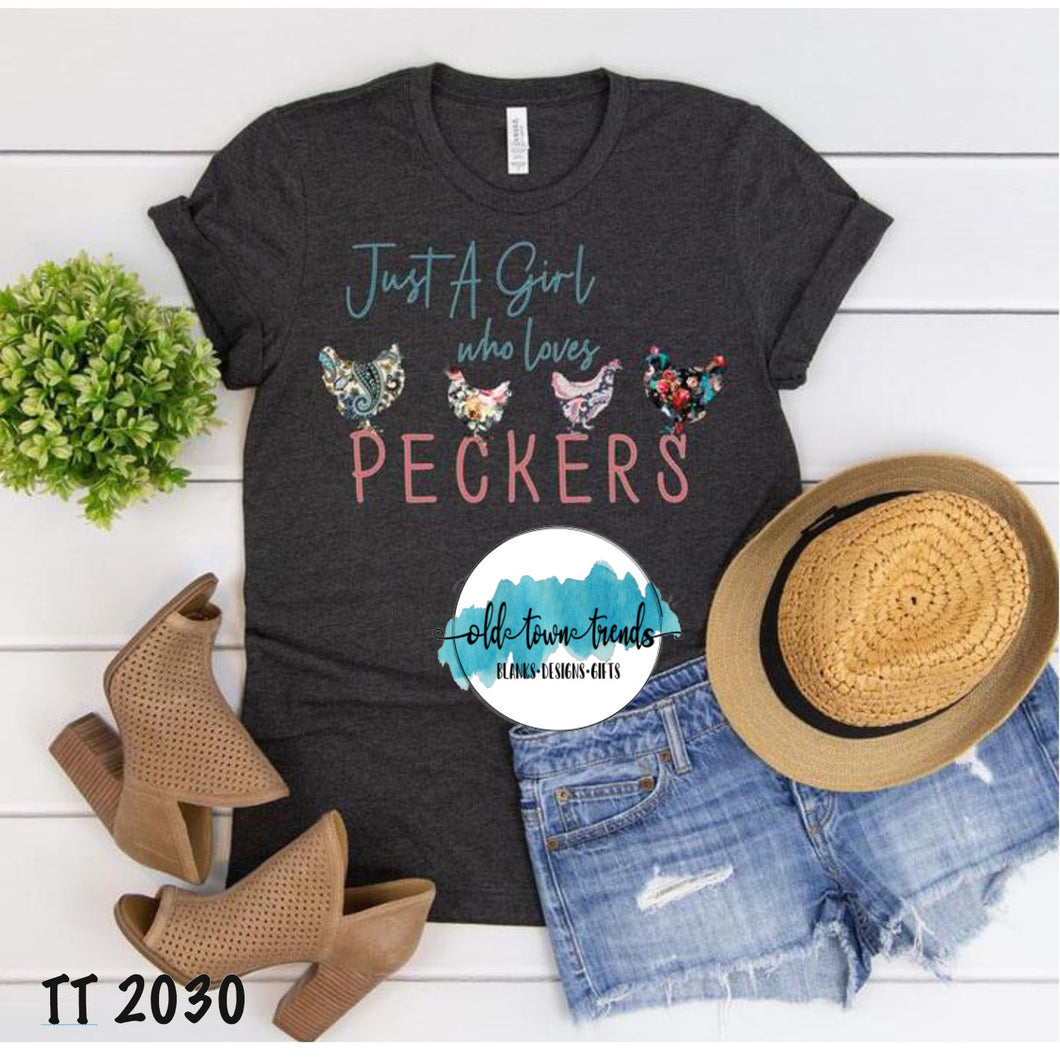 Chicken Girl Loves Peckers