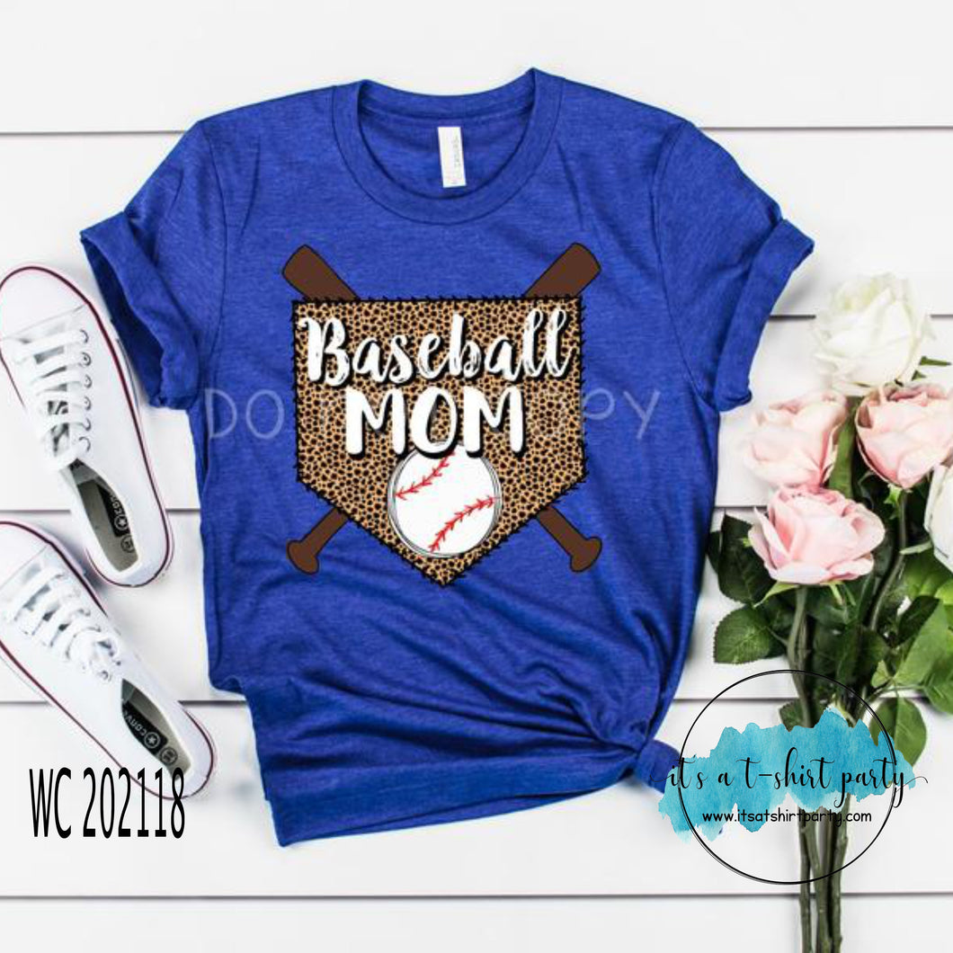 Baseball Mom Leopard