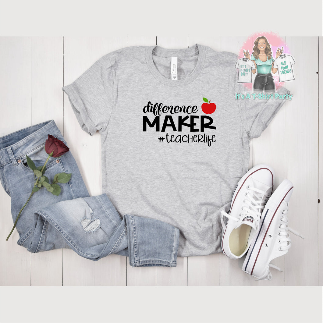 Teacher Tee Difference Maker